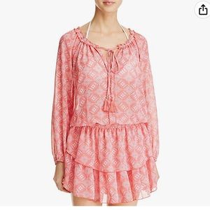 Macbeth collection floral print dress swim cover up NWT